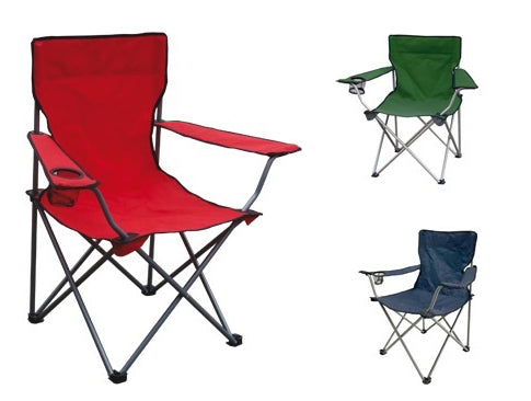 Sedia campeggio pieghevole in acciaio e poliestere colori assortiti 51x83h88 cm