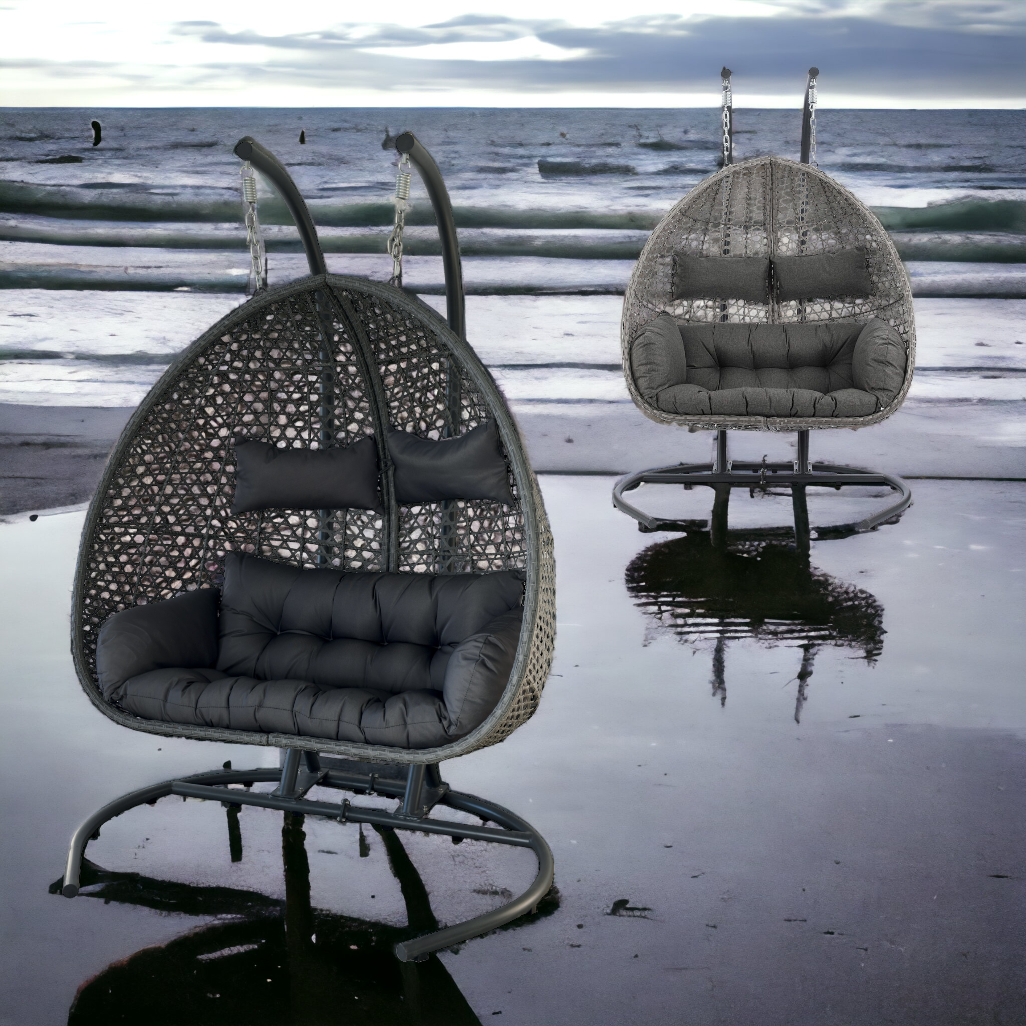 Dondolo ovetto poltrona sospesa a due posti da esterno Twin