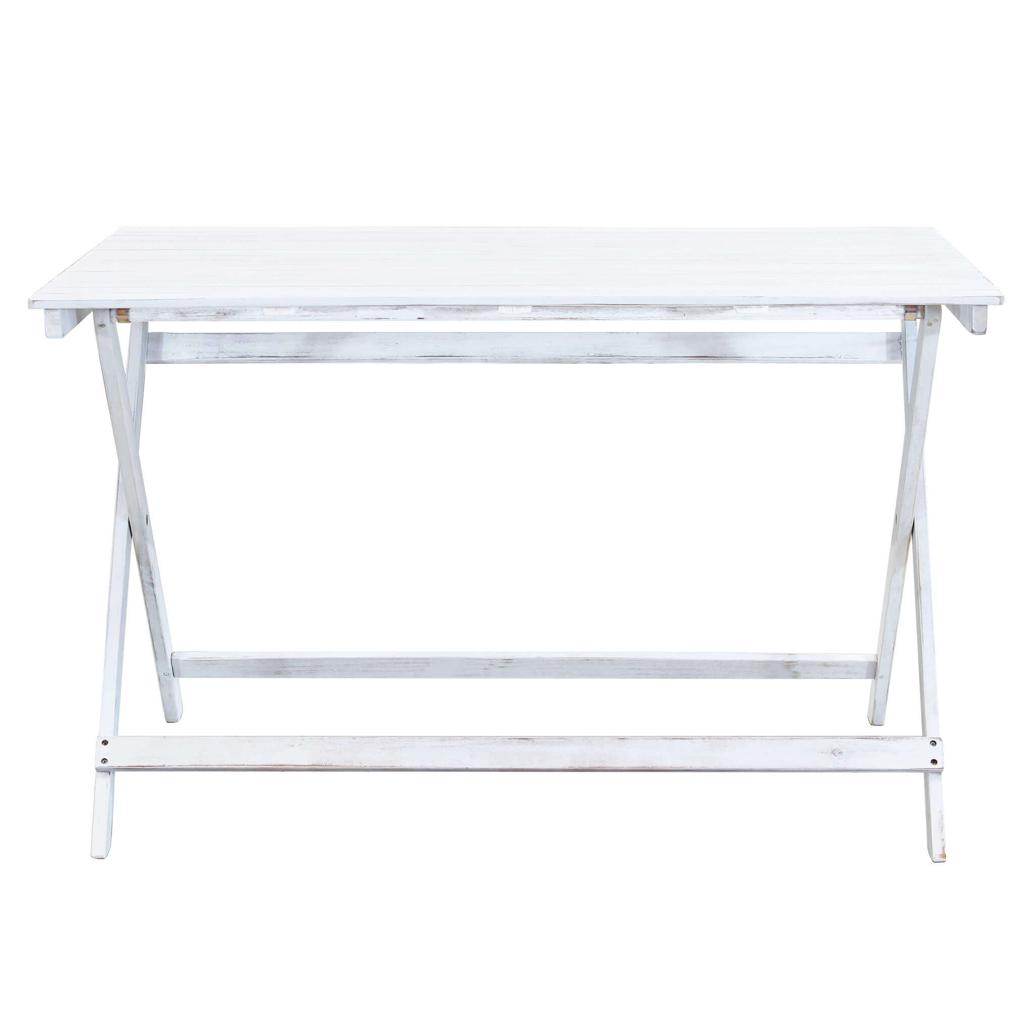 Tavolo per esterno pieghevole in legno Bianco Daily