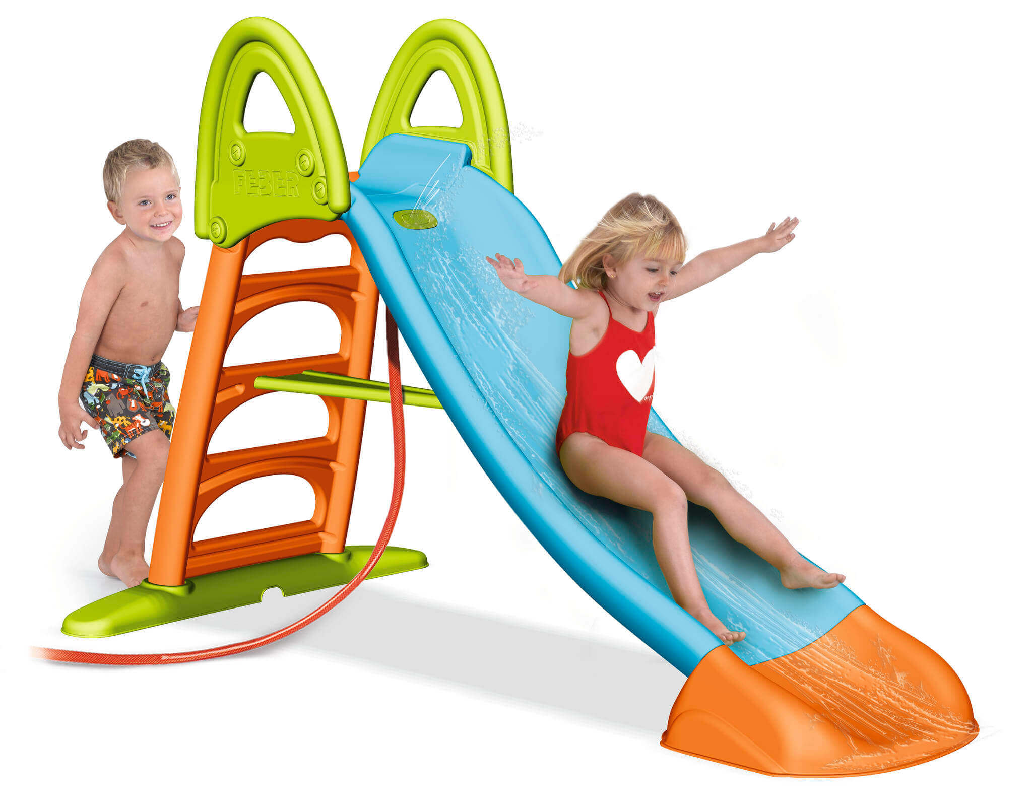 Scivolo per bambini gioco da giardino con innesto per acqua Slide Ten