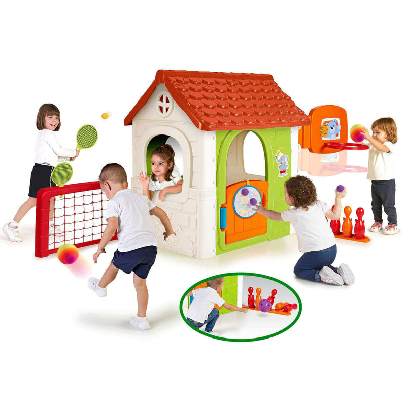 Casetta gioco da giardino per bambini Multi Attività 6in1