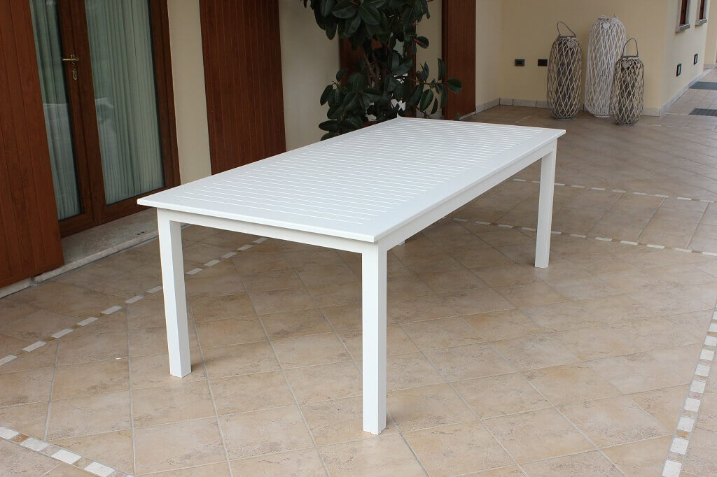 Tavolo allungabile per esterno in alluminio 220/280 cm ERACLE