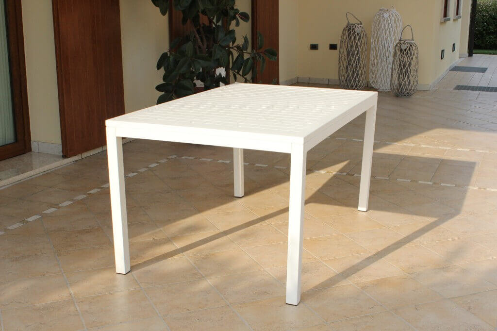 Tavolo rettangolare per esterno in alluminio 150x90 cm SICILIA