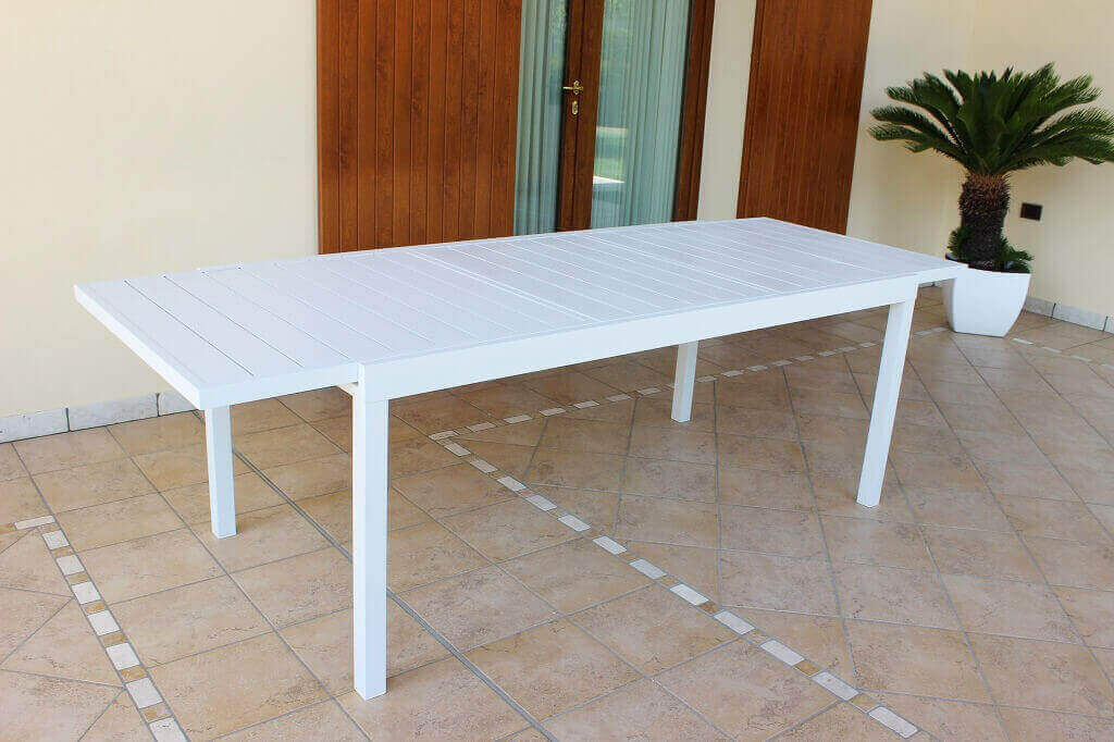 Tavolo in alluminio per esterno allungabile 160/240x90x75 DALLAS