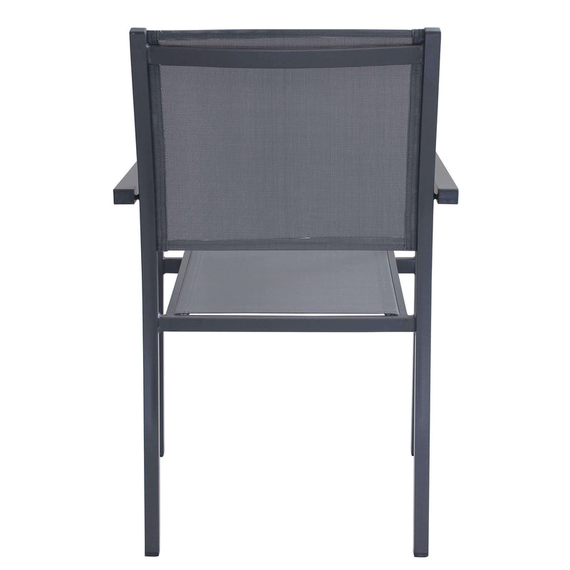Poltrona sedia impilabile da esterno in alluminio MEDUSA