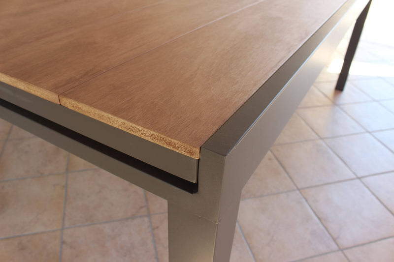 Tavolo allungabile da esterno in alluminio con piano in polywood ANTARES