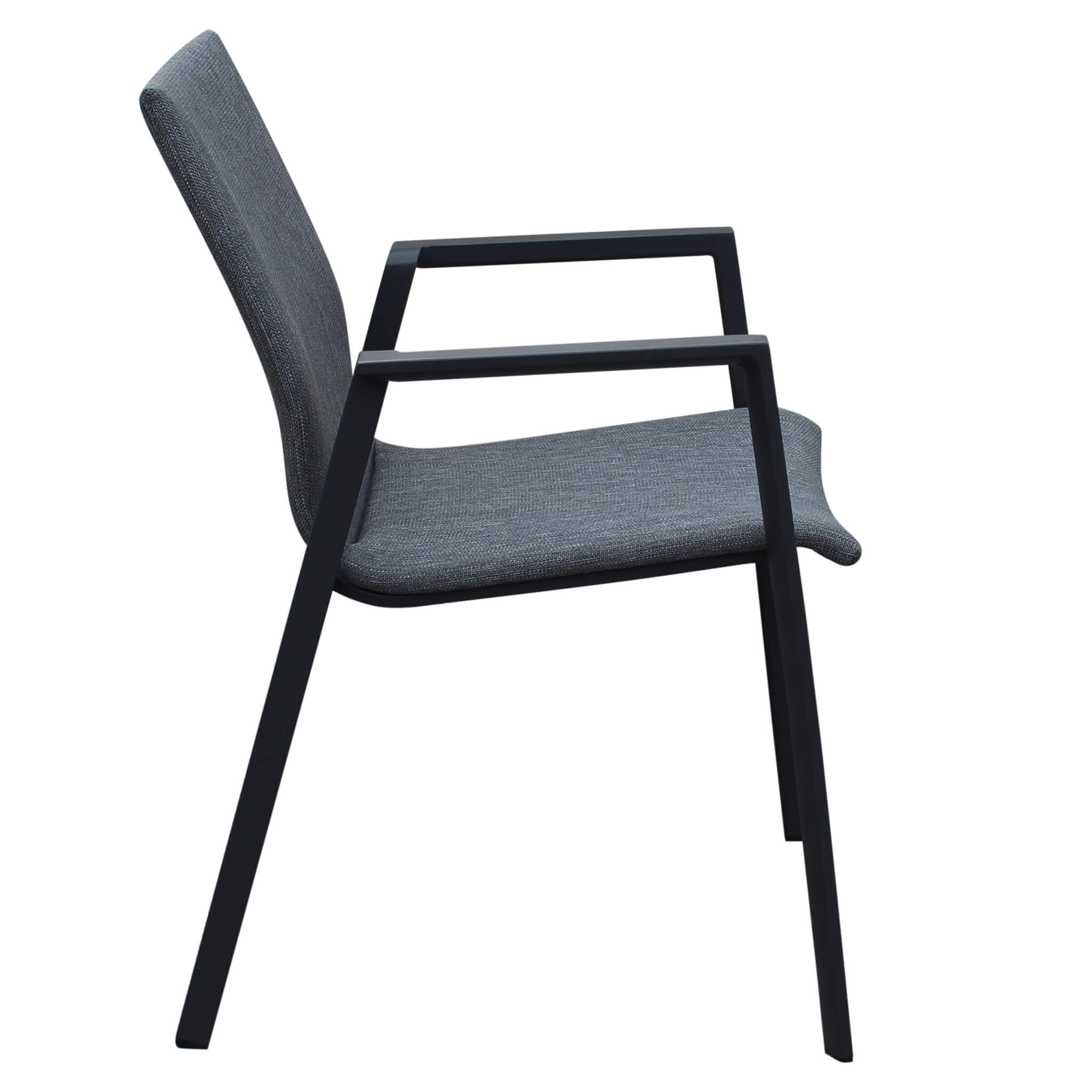 Sedia poltrona impilabile per esterno in alluminio LAGON