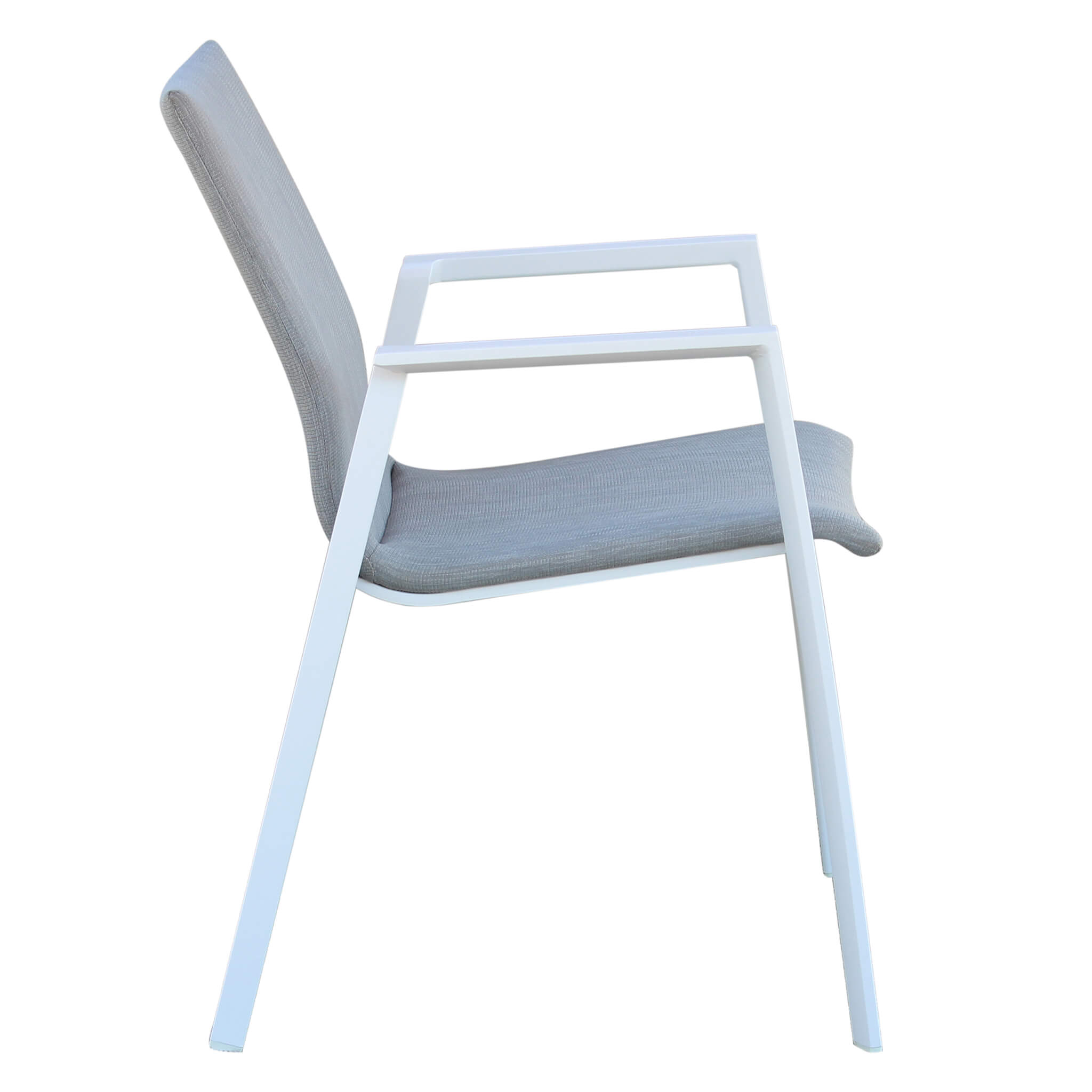 Sedia poltrona impilabile per esterno in alluminio LAGON