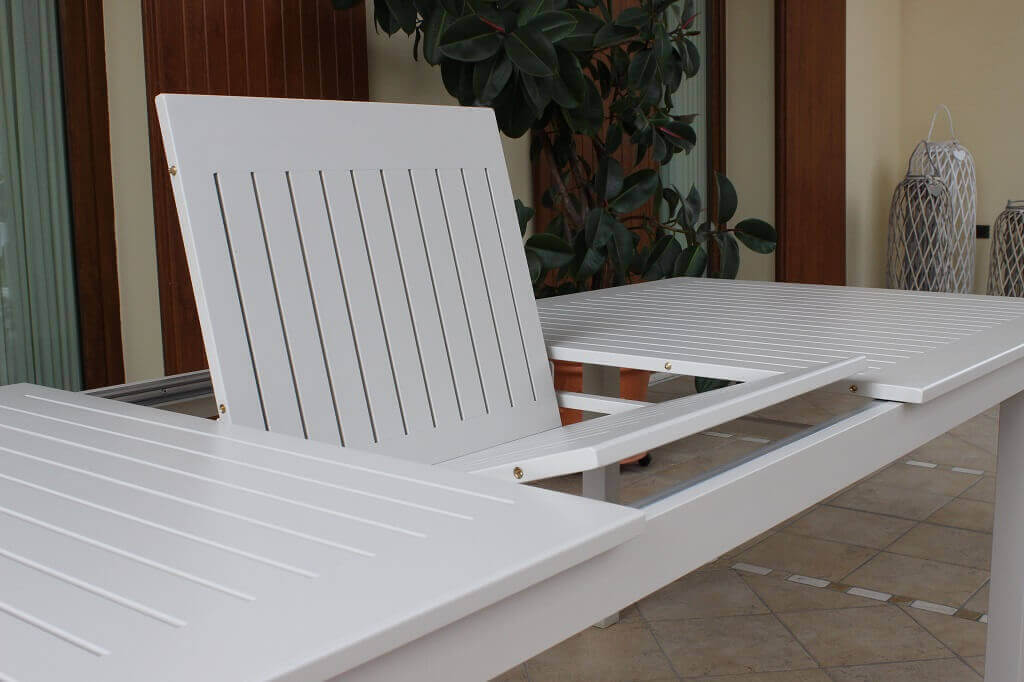 Tavolo in alluminio per esterno allungabile 130/180 cm ERACLE
