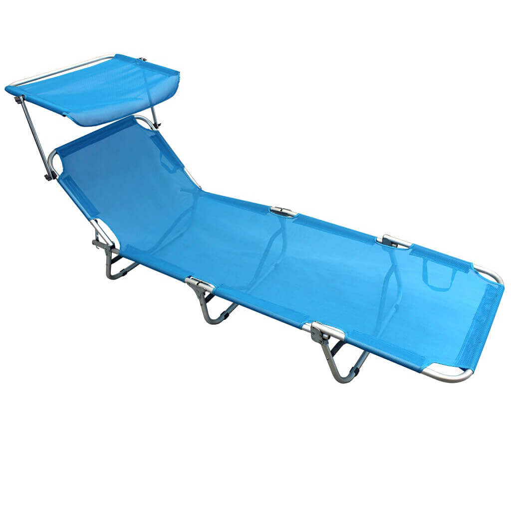 Brandina pieghevole da spiaggia in alluminio con tettuccio Enrique