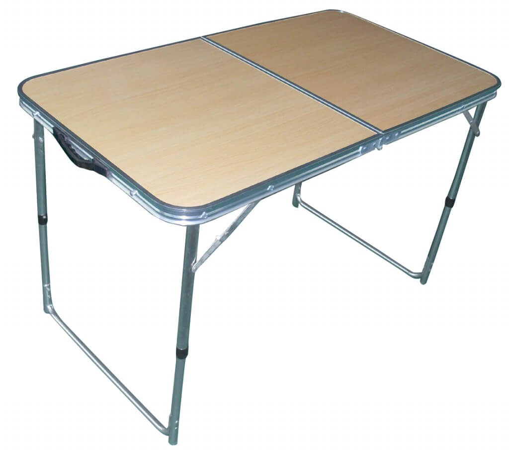 Tavolo rettangolare pieghevole da viaggio 120x60xH68 cm