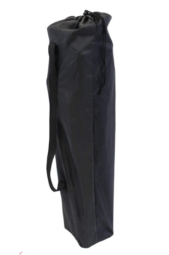 Sedia poltrona chiudibile da campeggio in acciaio con braccioli e porta