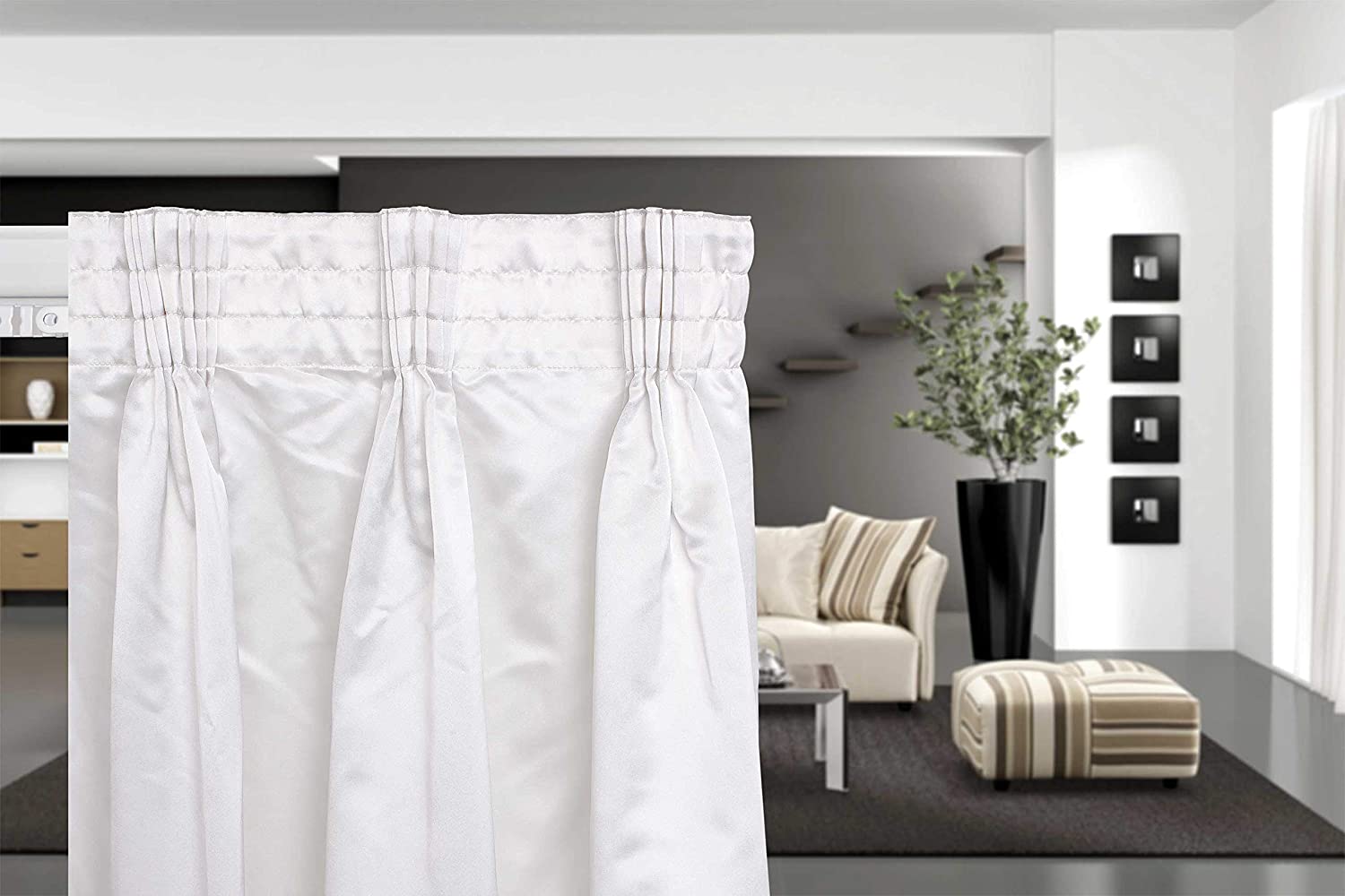 Scorritenda bastone estensibile in acciaio bianco Brixo Orsa Maggiore