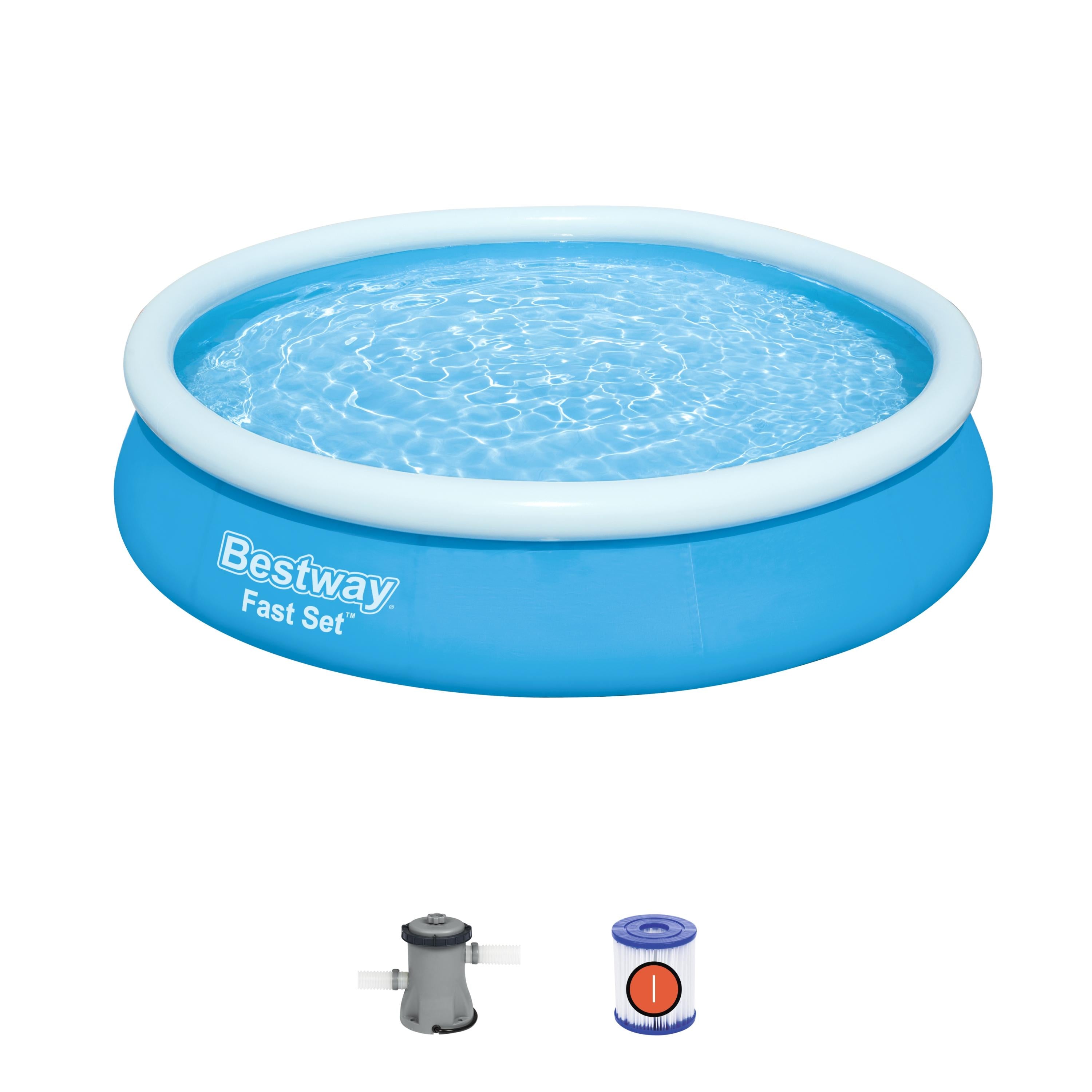 Piscina autoportante con anello fast set tonda 366x76 cm Bestway 57274