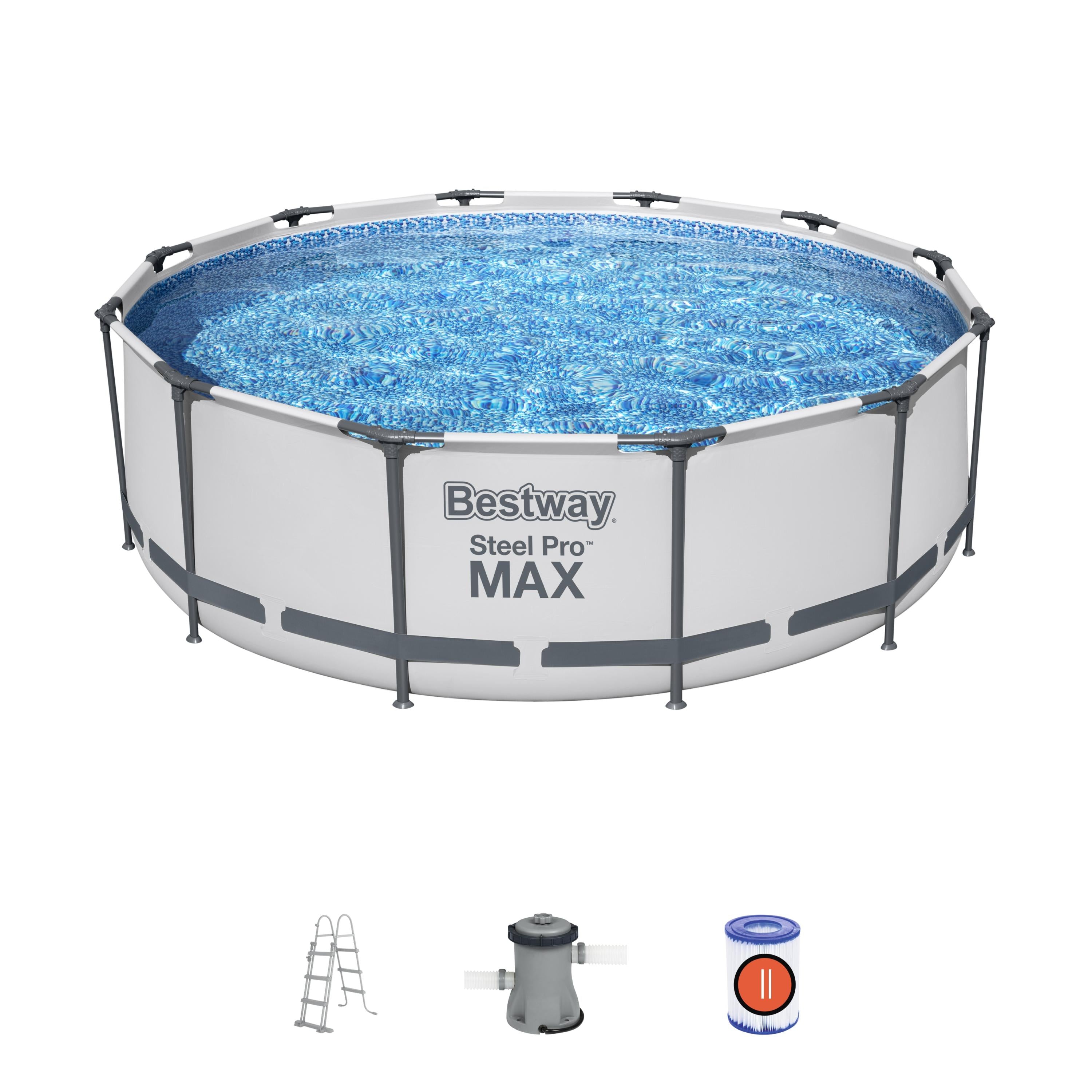 Piscina con struttura rotonda Steel Pro MAX 366x100 cm Bestway 56418