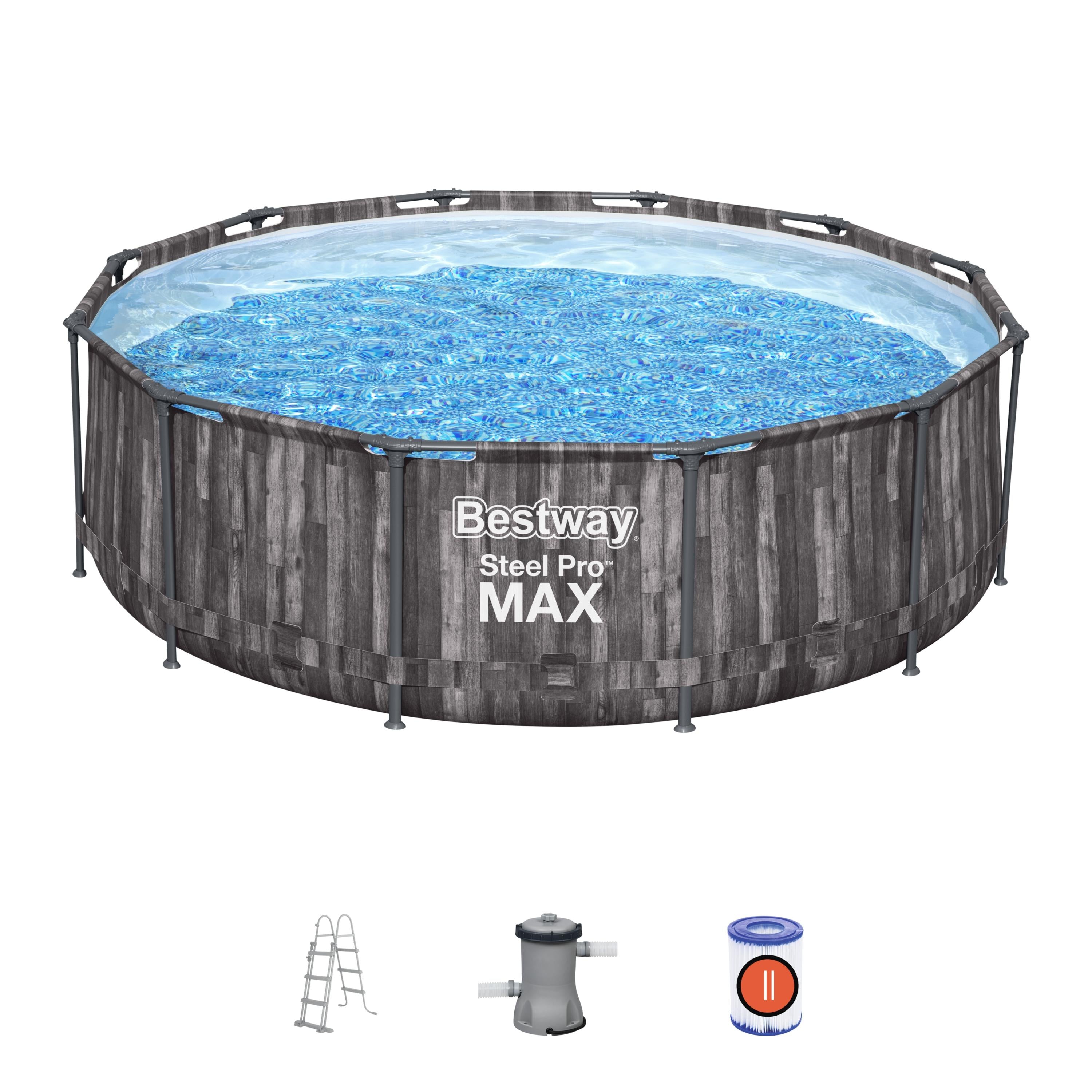 Piscina con struttura rotonda Steel Pro MAX 366x100 cm Bestway 5614X