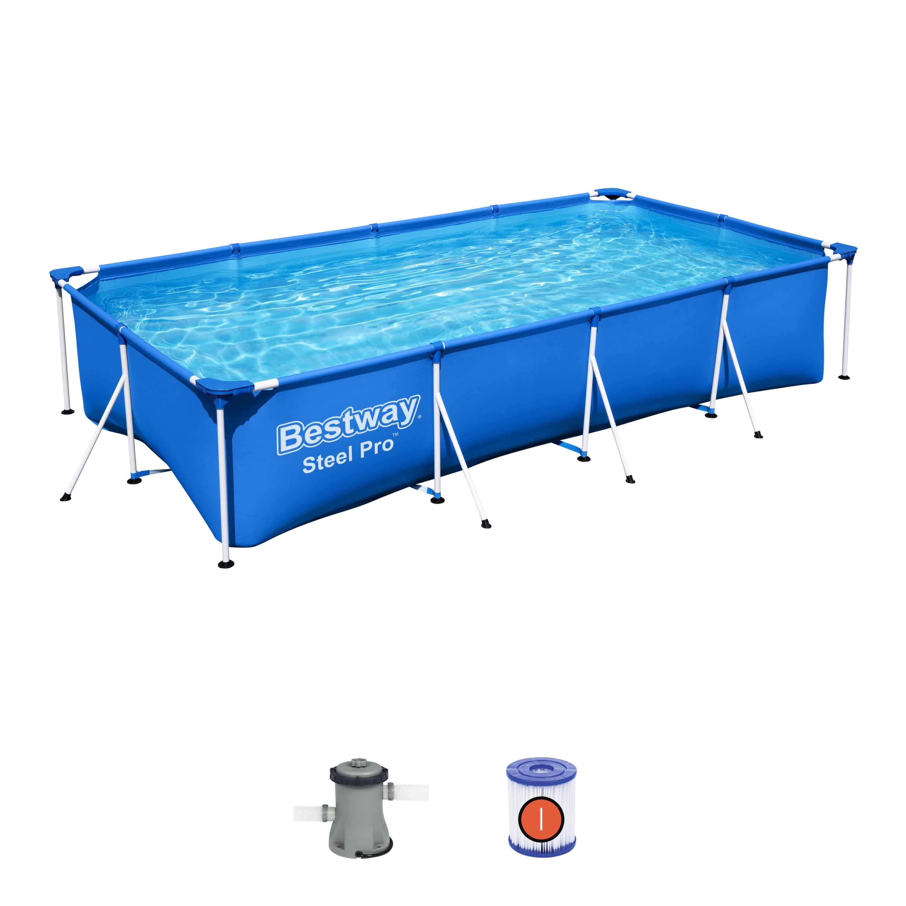 Piscina rettangolare Steel Pro 400x211x81cm Bestway 56424
