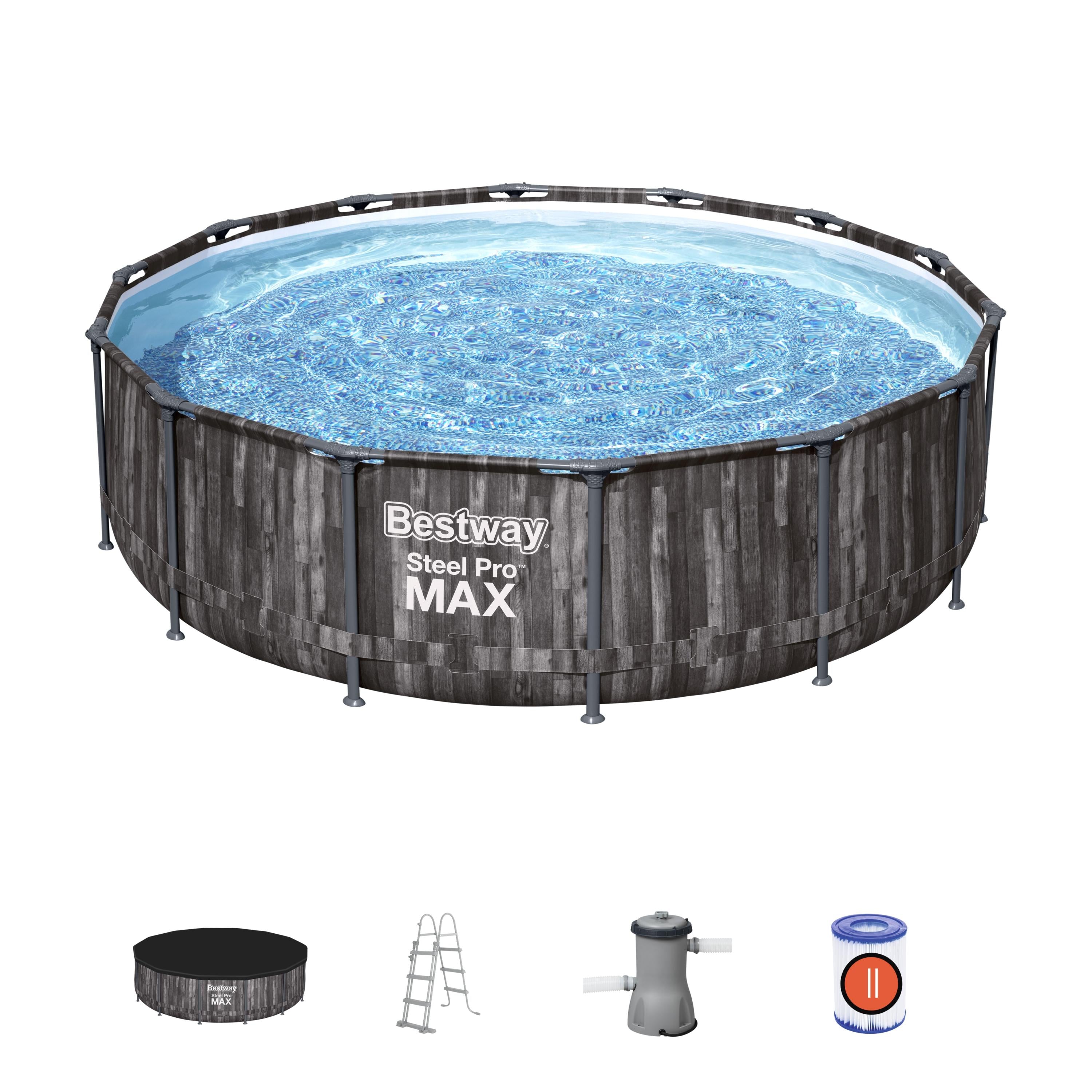 Piscina con struttura rotonda Steel Pro MAX 427x107 cm Bestway 5614Z