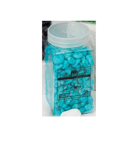 Sassolini pietre decorative per interno o esterno casa colore azzurro confezione 7x7x15 cm Home Stones