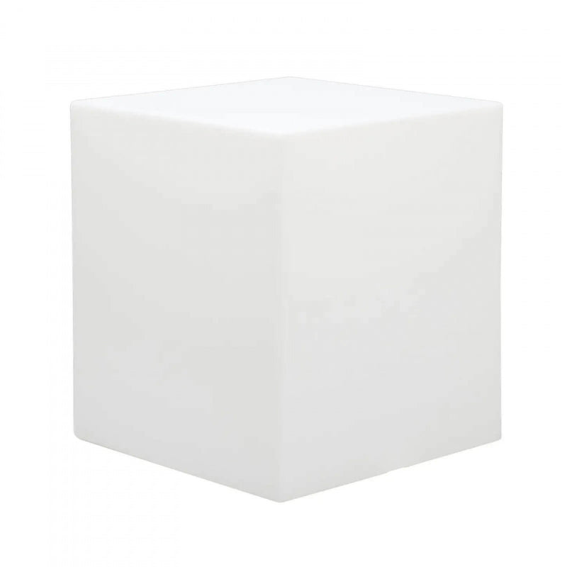 Cubo led 40x40x40 cm a luce bianca fredda per decorazione viali o ingresso locali