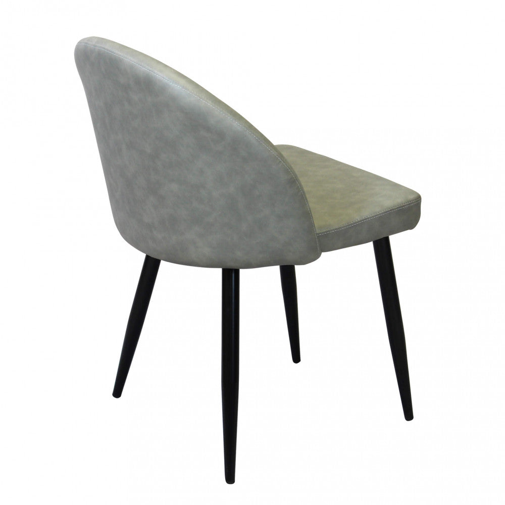 Sedia poltrona da interno con struttura in metallo e seduta morbida rivestita in ecopelle Call Me Large