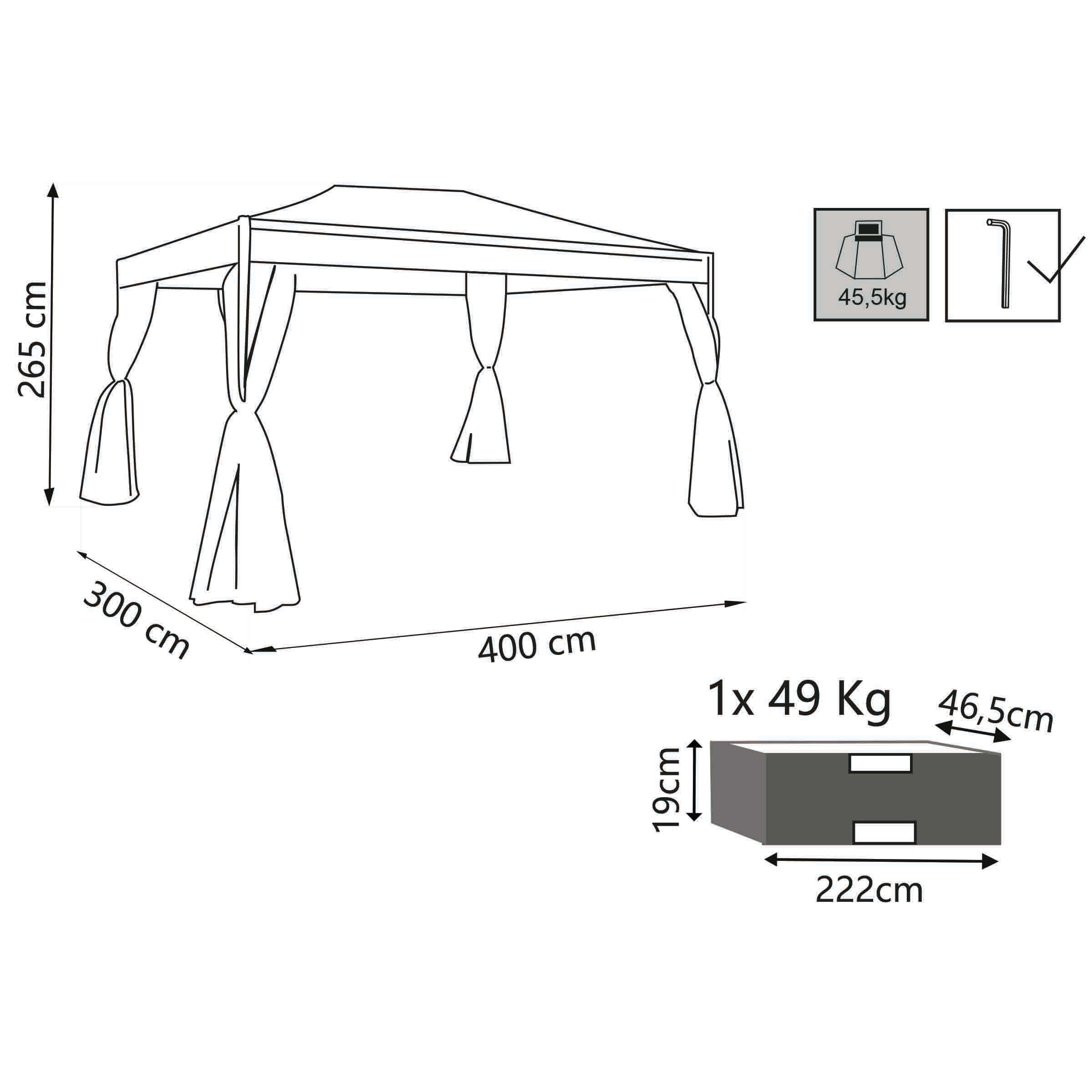 Gazebo Karnak 3 X 4