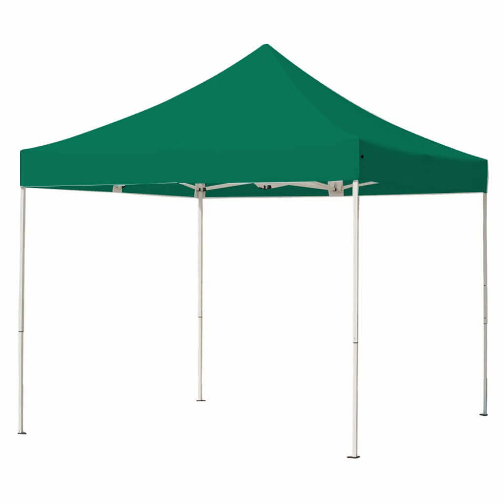 Gazebo pieghevole in acciaio e poliestere verde 3x3 mt Hope1