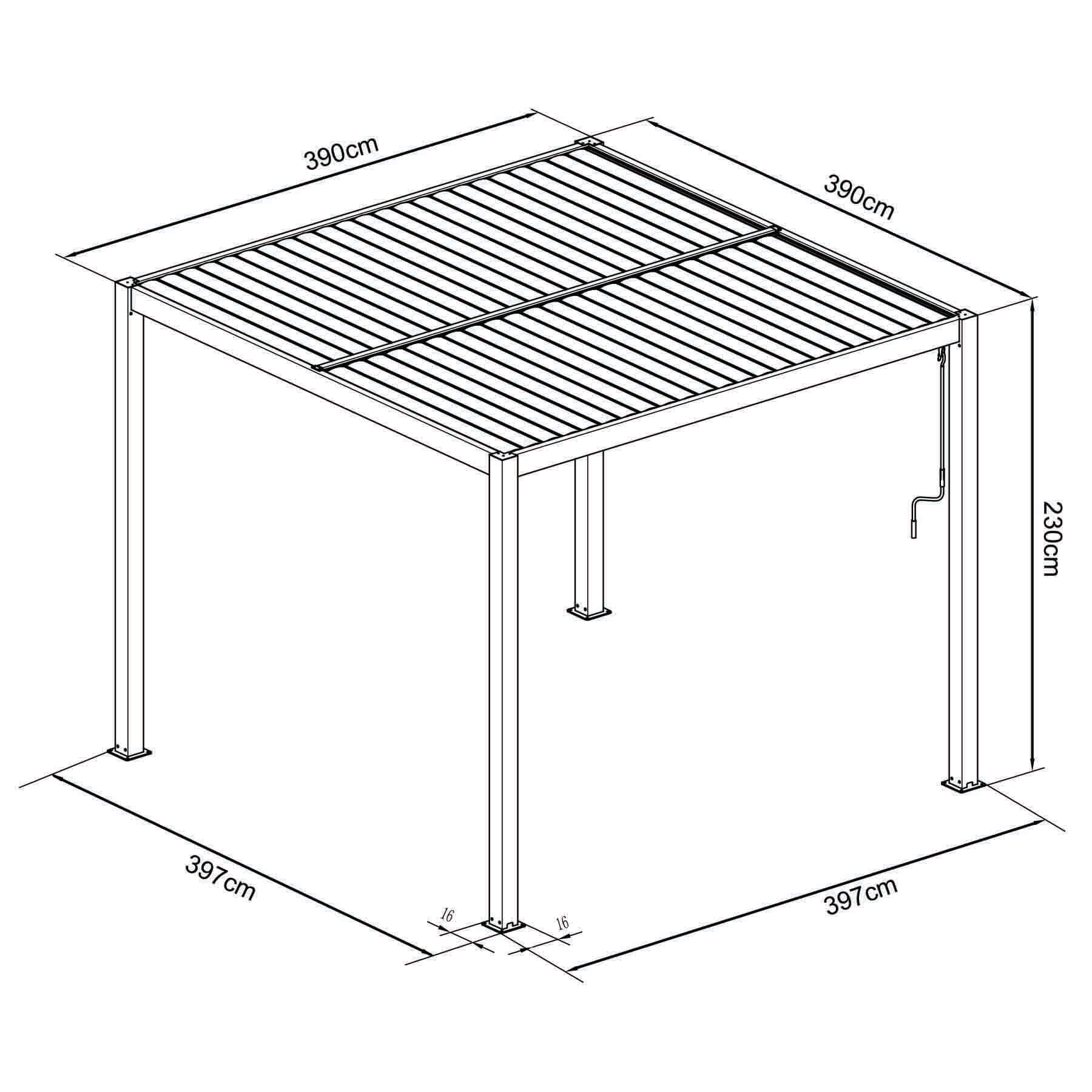 Pergola Bioclimatica 4 X 4