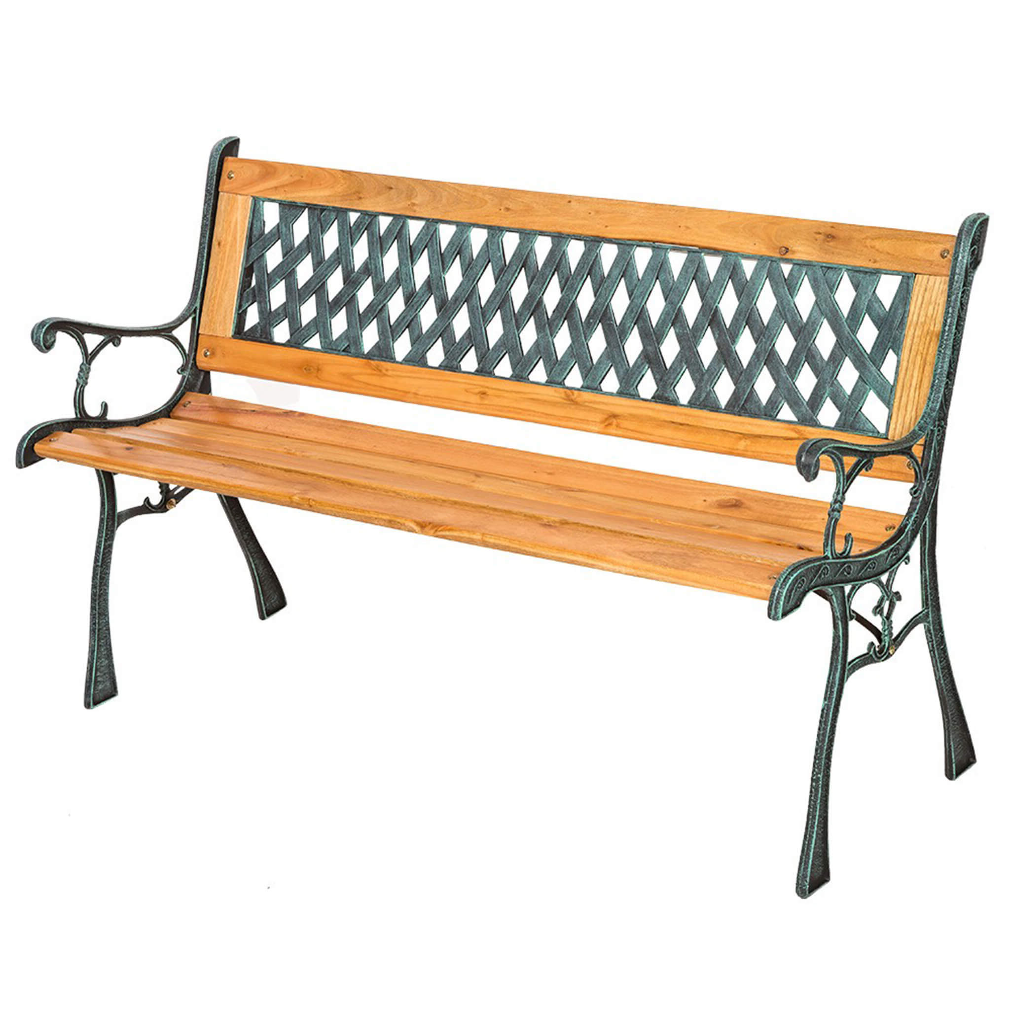 Panca da esterno in ghisa e legno Ghepardo