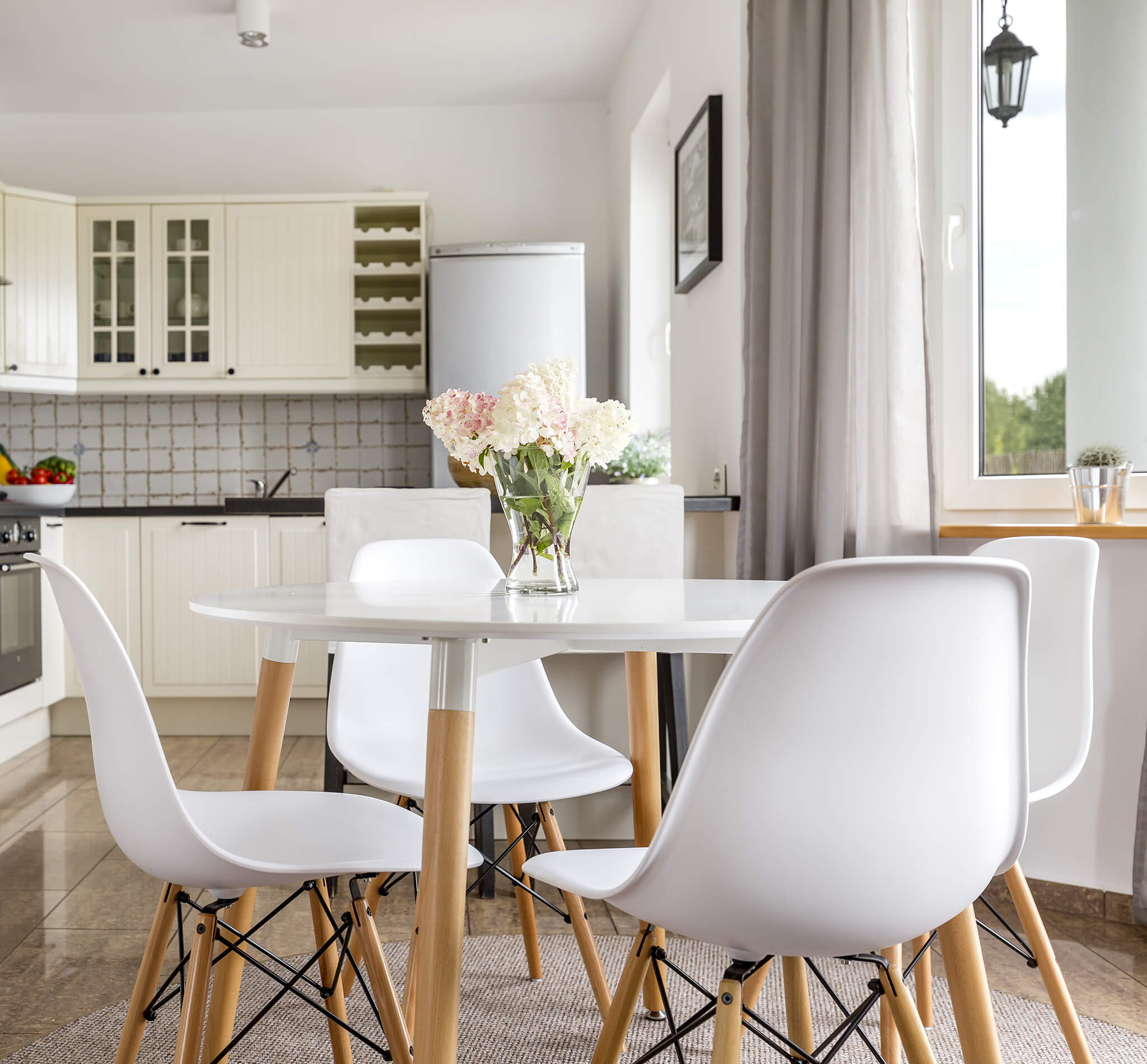 Tavolo da interno Ø120 cm in legno con piano in mdf Orléans