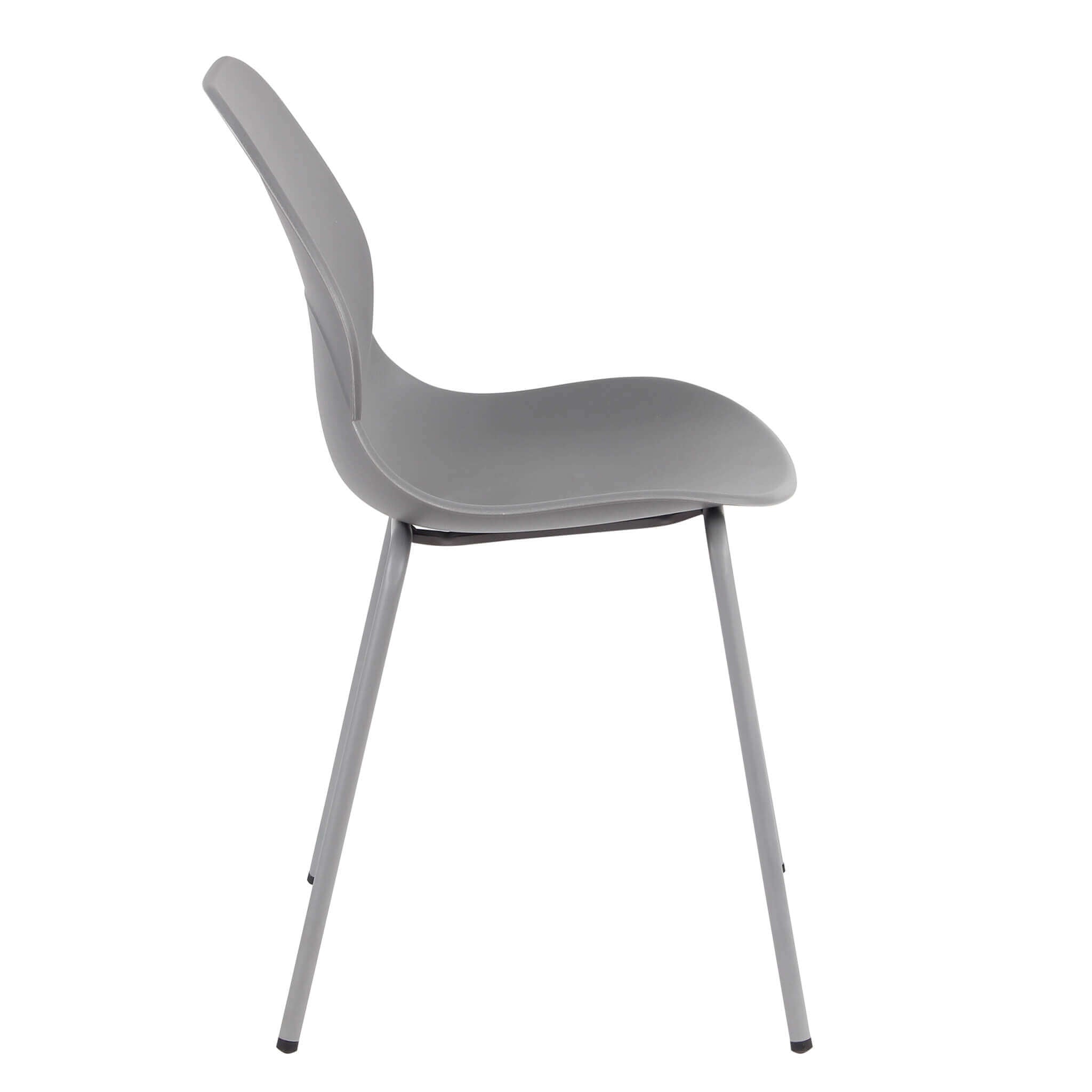 Sedia da interno in acciaio con seduta polipropilene Britney