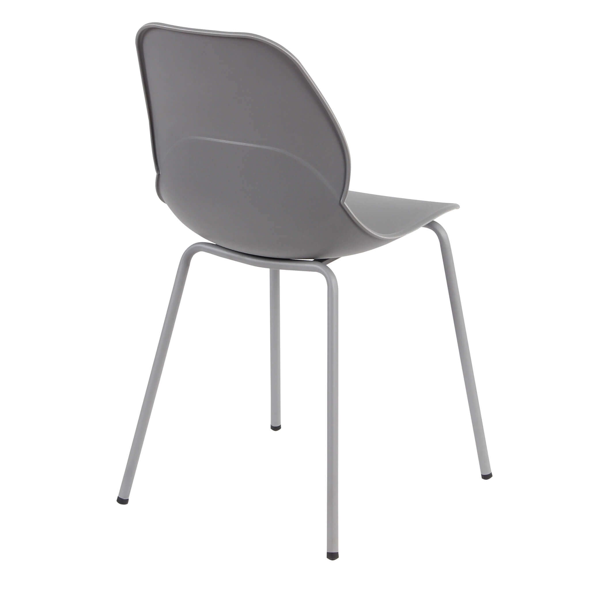 Sedia da interno in acciaio con seduta polipropilene Britney