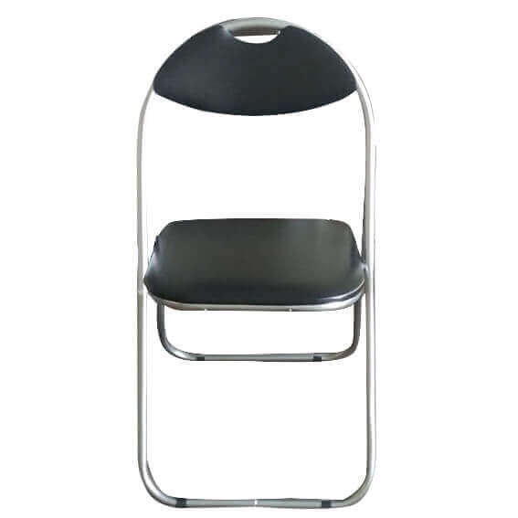 Sedia Pieghevole Slim Round Nera Opaca