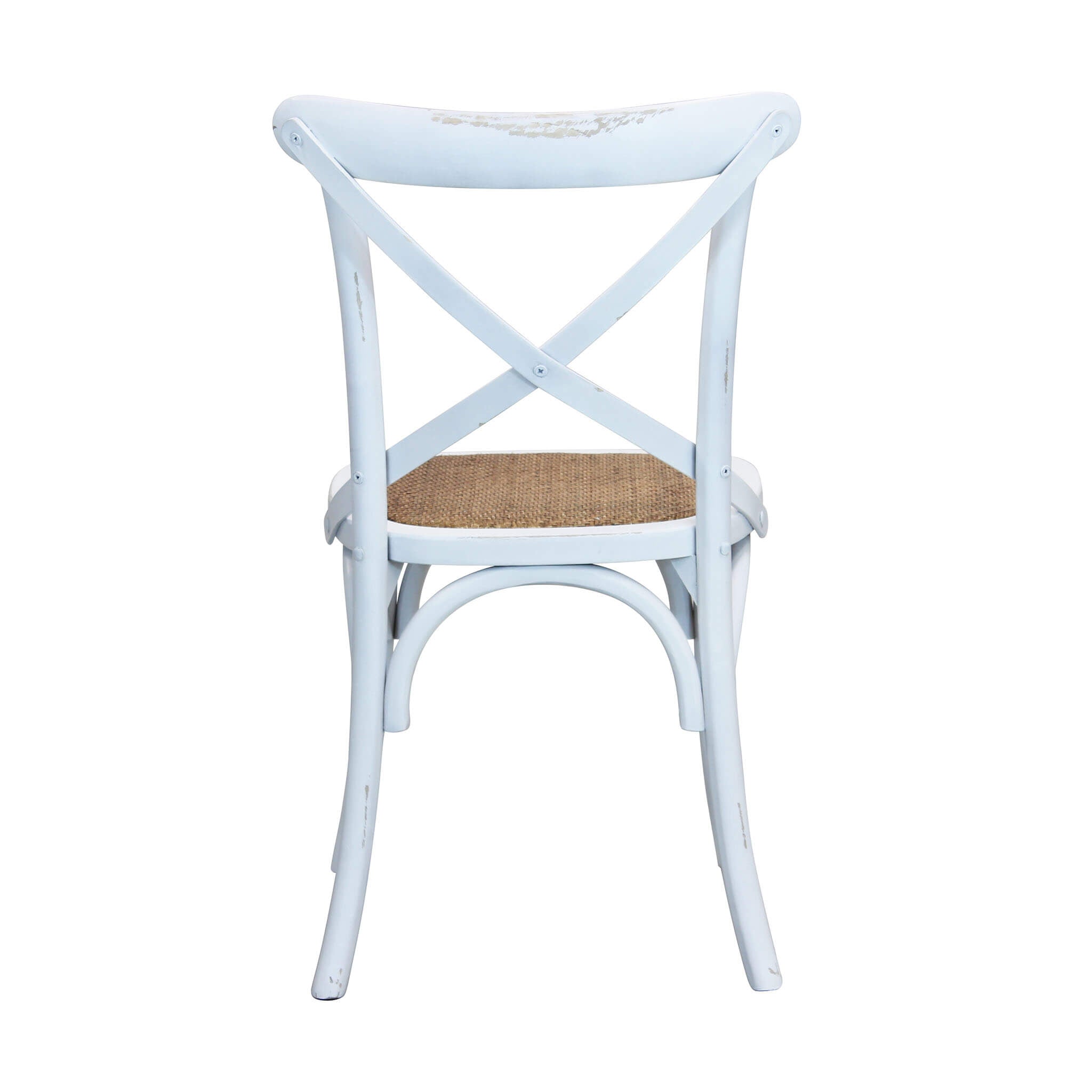 Sedia impilabile da interno ed esterno in legno senza braccioli Crocio