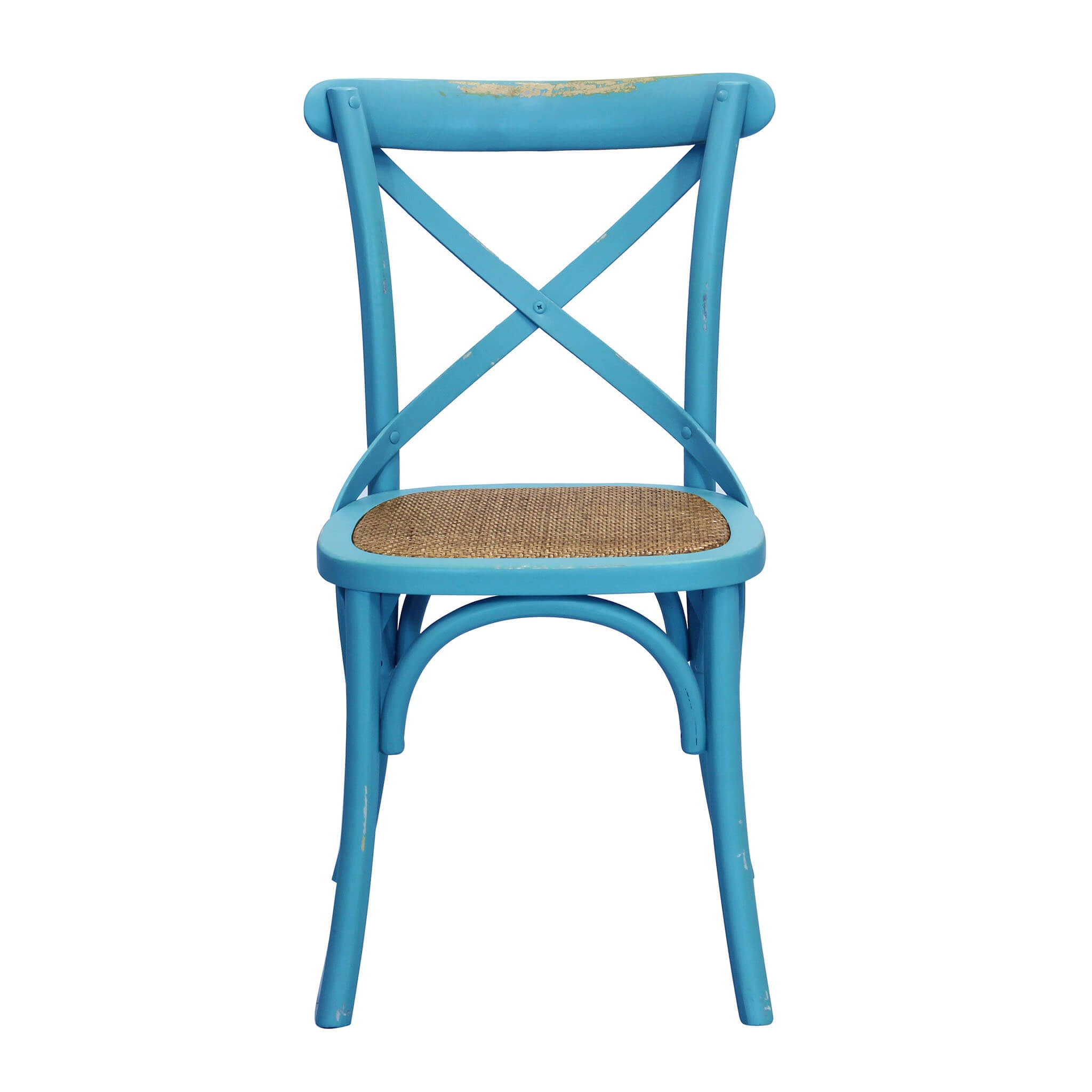 Sedia impilabile da interno ed esterno in legno senza braccioli Crocio