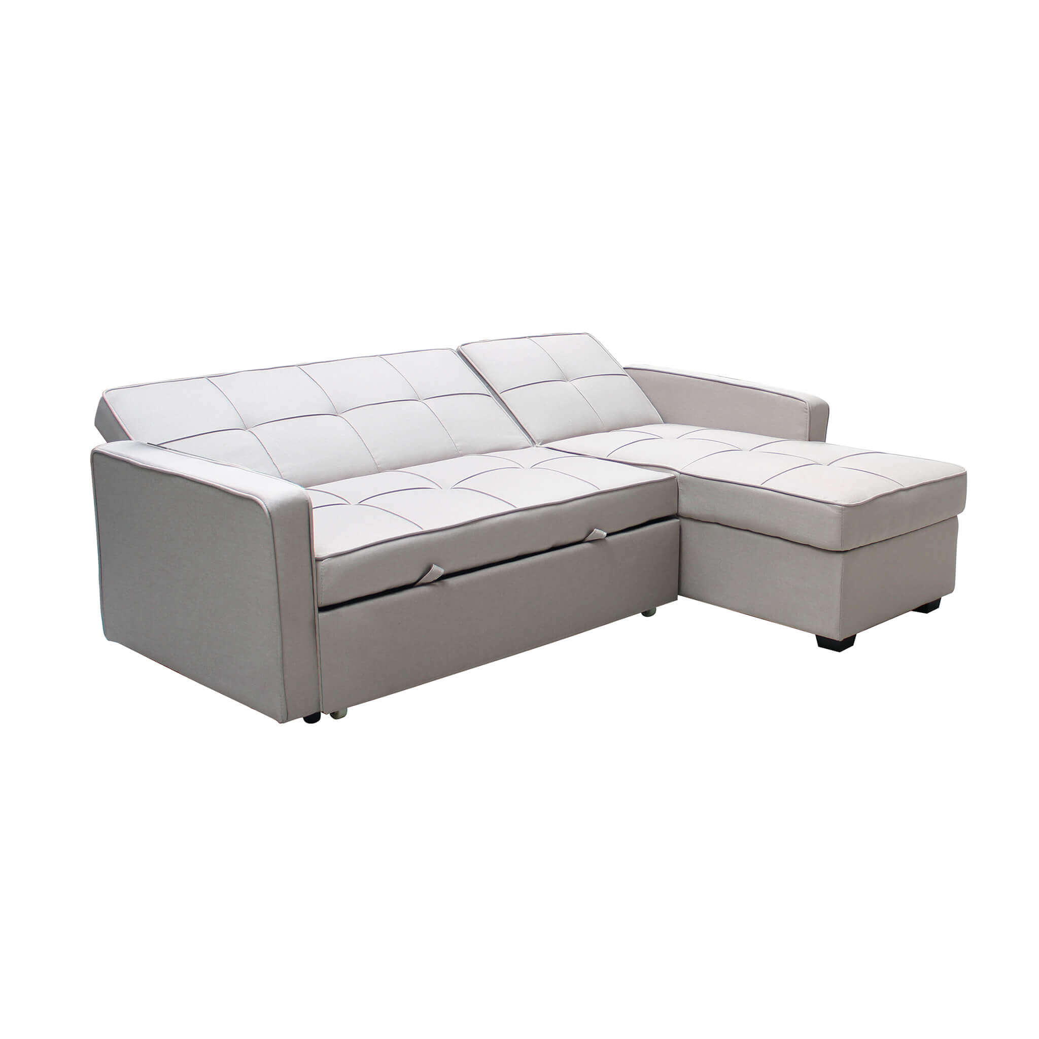 Divano letto da interno in acciaio e tessuto con cuscini inclusi Easy Bed