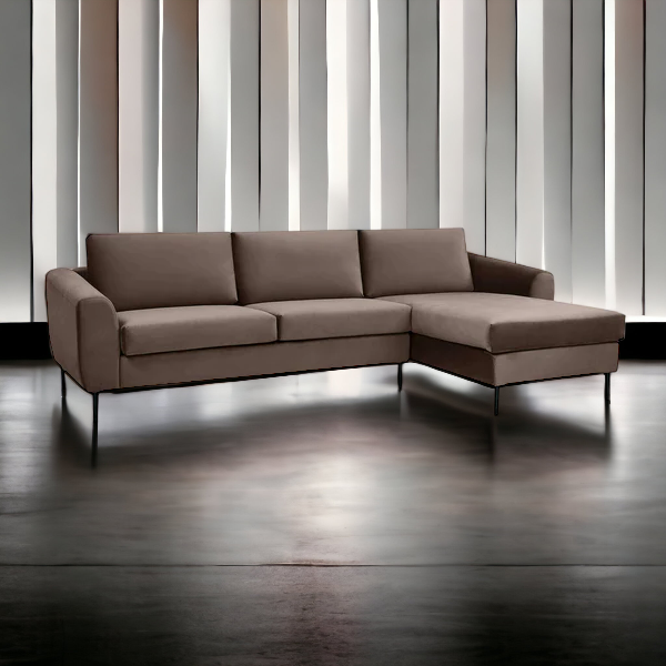 Divano per interno con chaise lounge 280 cm GREGOR