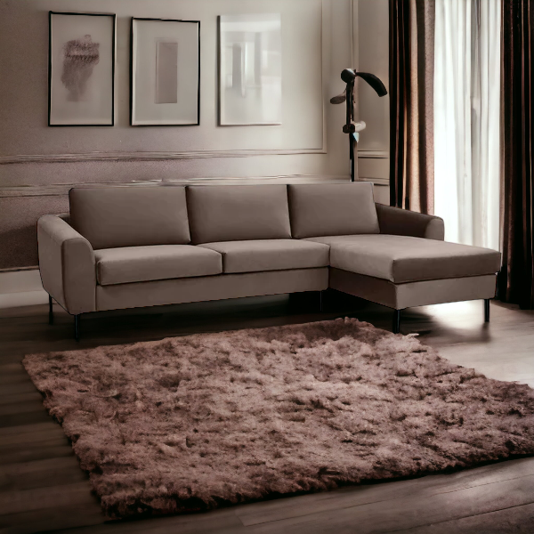 Divano per interno con chaise lounge 280 cm GREGOR