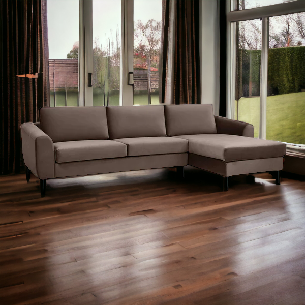 Divano per interno con chaise lounge 280 cm GREGOR