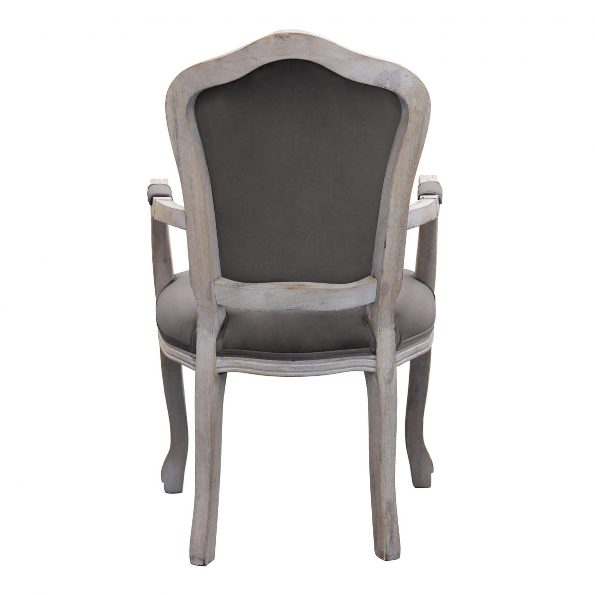 Poltrona sedia da interno in legno con schienale e seduta imbottiti Adriana