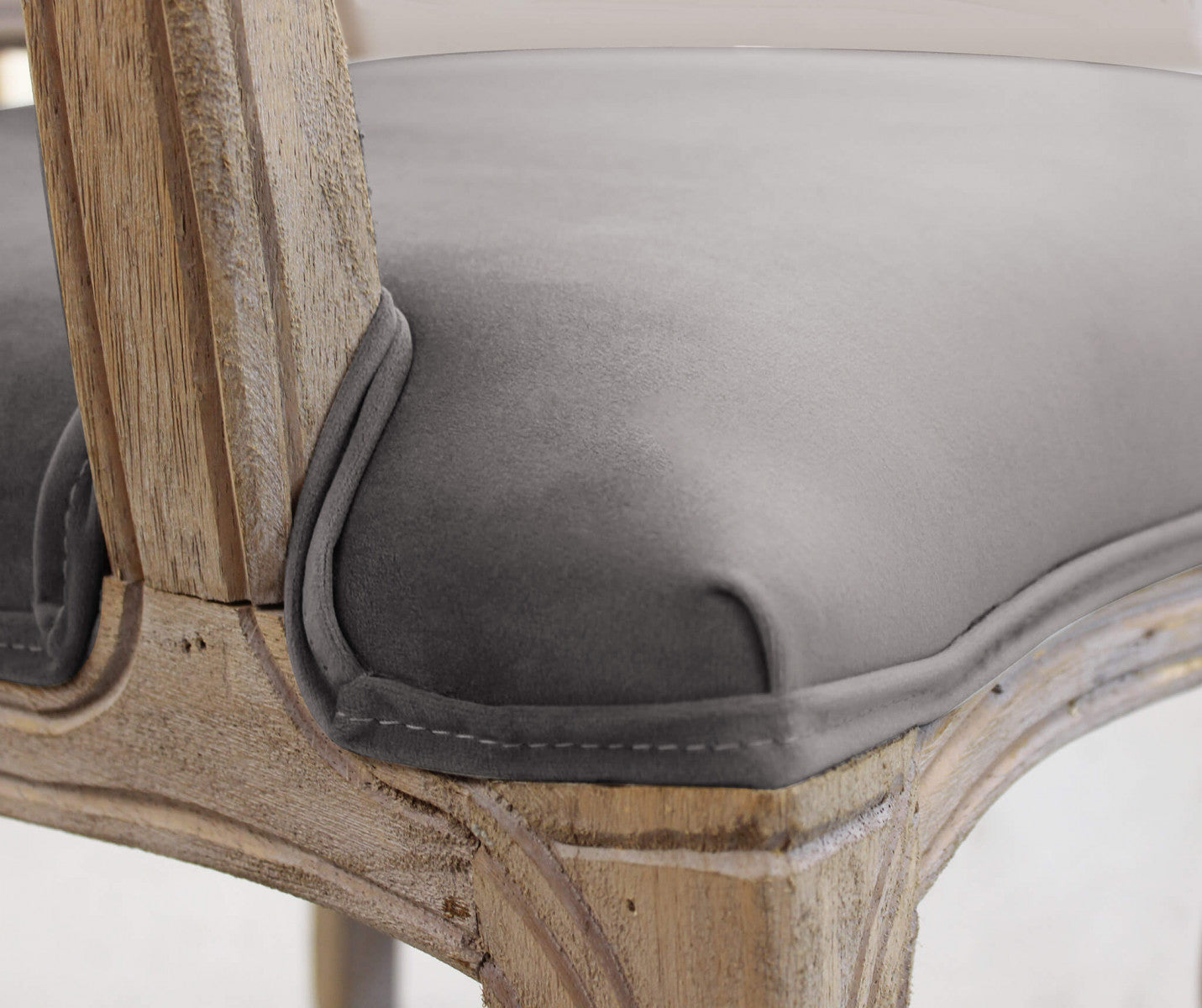 Poltrona sedia da interno in legno con schienale e seduta imbottiti Adriana