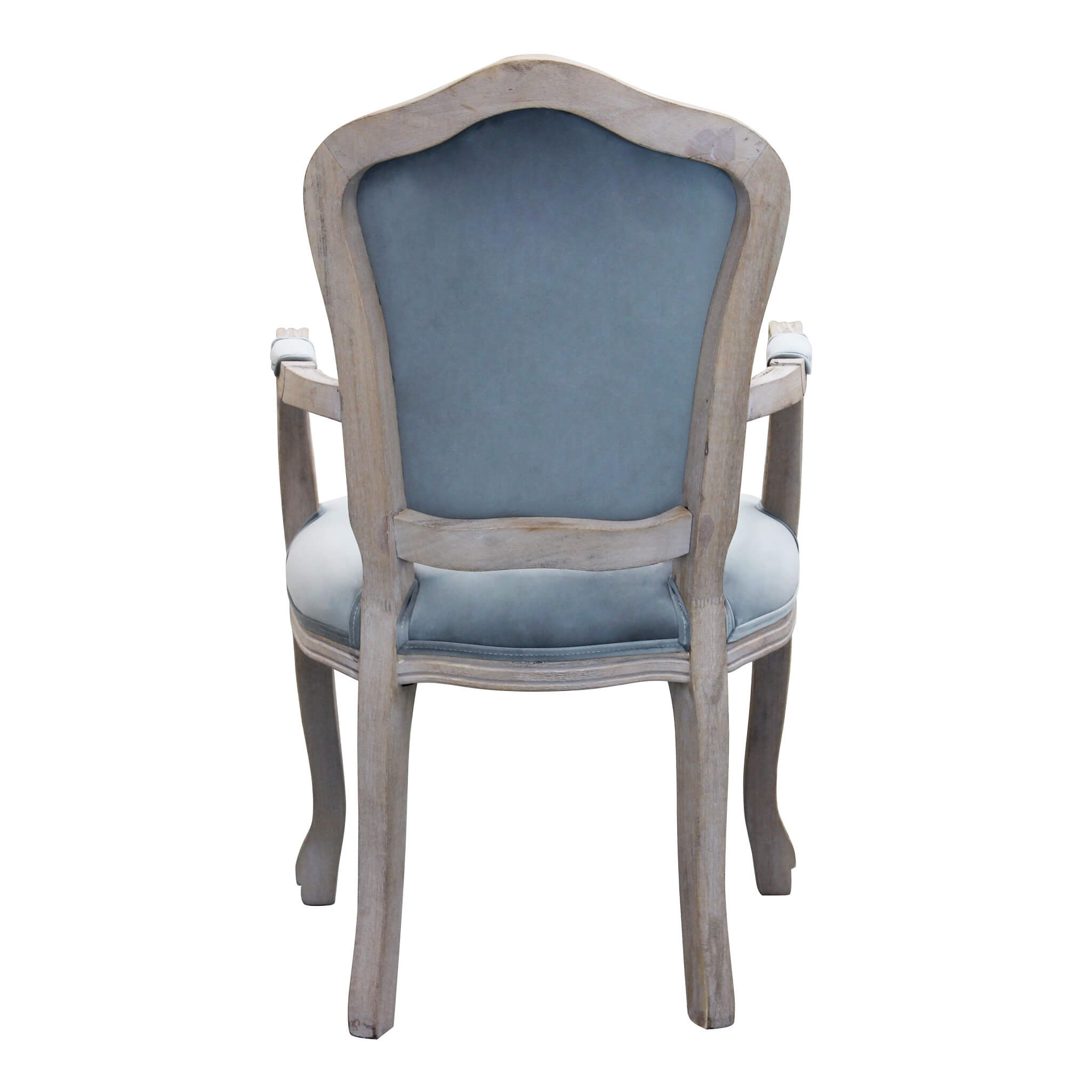 Poltrona sedia da interno in legno con schienale e seduta imbottiti Adriana