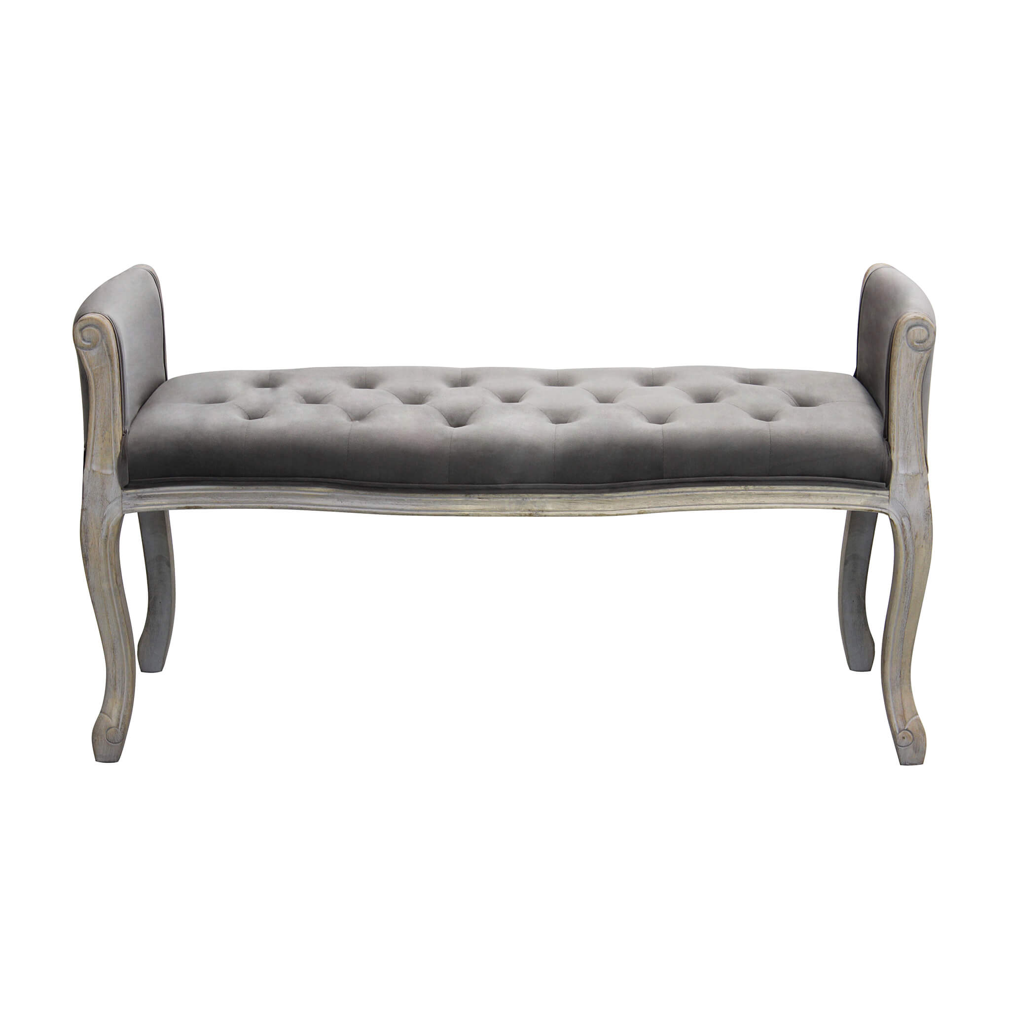 Panca poltrona da interno in legno e tessuto seduta comoda MARYLEAN