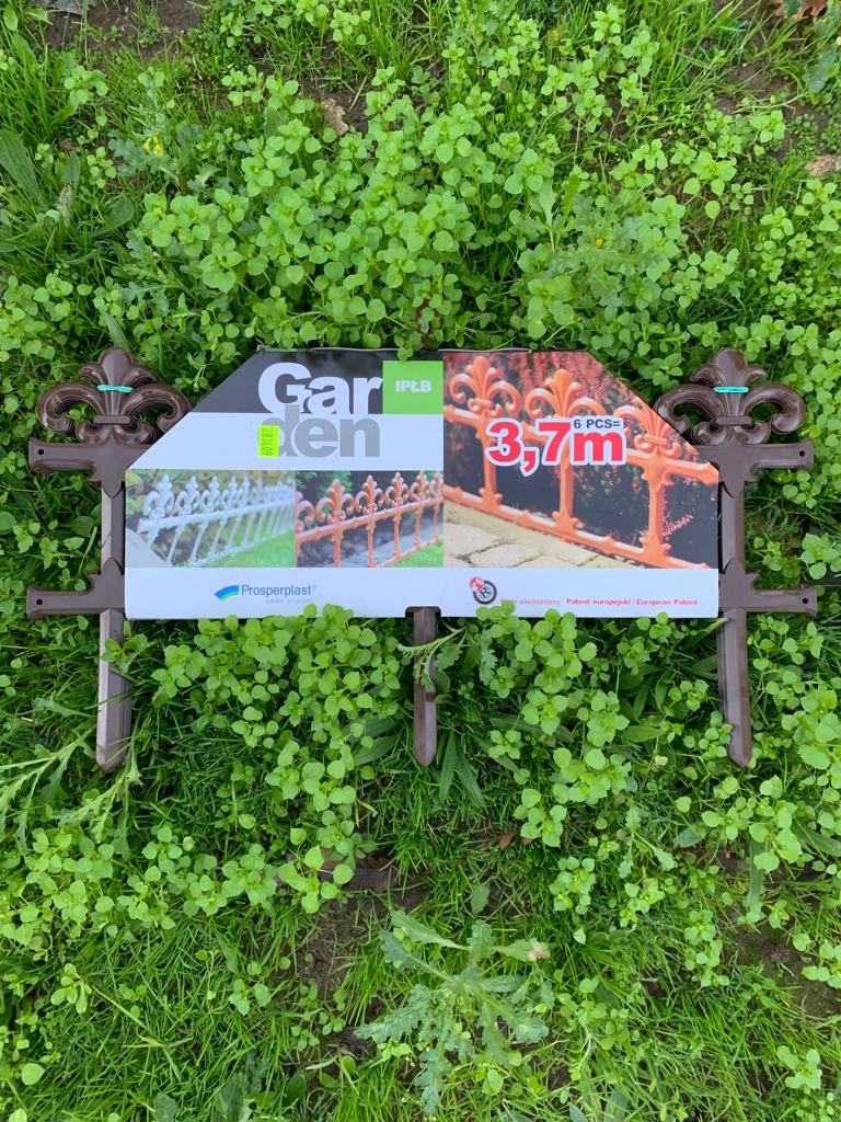 Bordura Staccionata Garden Art in resina 34cm 3,7Mt