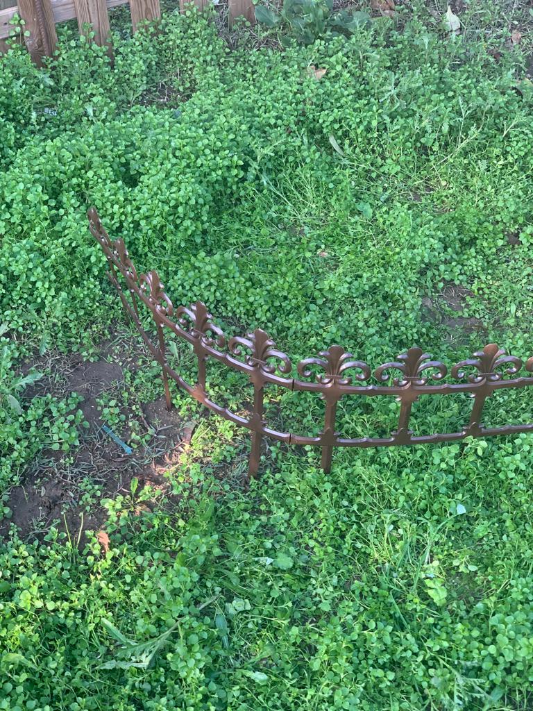 Bordura Staccionata Garden Art in resina 34cm 3,7Mt