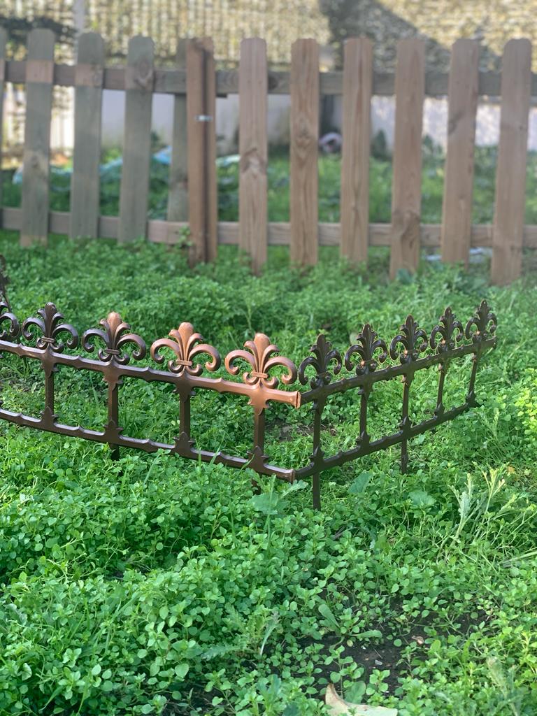 Bordura Staccionata Garden Art in resina 34cm 3,7Mt