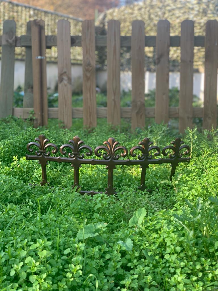 Bordura Staccionata Garden Art in resina 34cm 3,7Mt