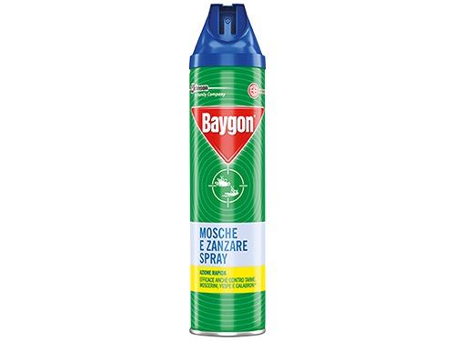 Insetticida spray azione rapida 400 ml per mosche e zanzare Baygon