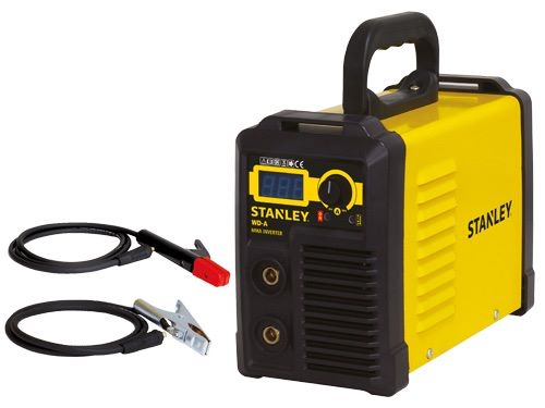 Saldatrice inverter monofase 230V con pinza porta elettrodo e morsetto di massa STANLEY WD-A200IW1