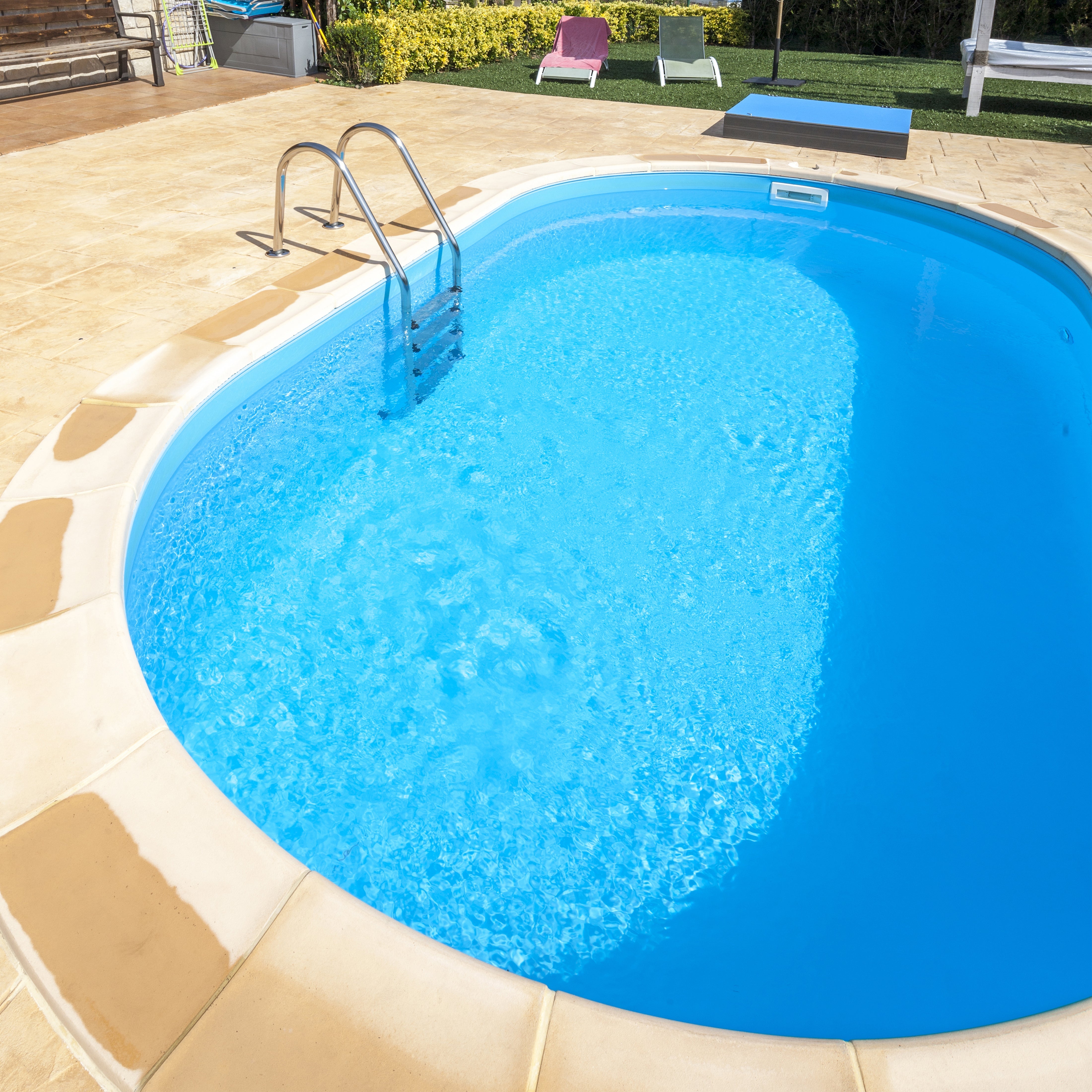 Piscina interrata ovale acciaio in kit 800x400x150 h GRE Madagascar KPEOV8059